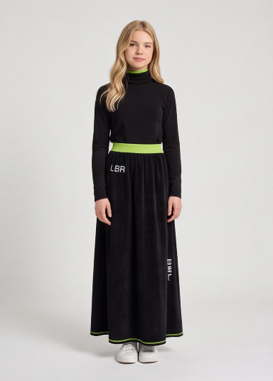 Girl in long skirt